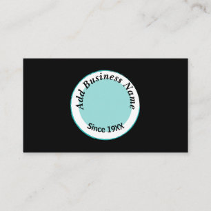  Customized Modern Black and Blue Your Name Here   Business Card