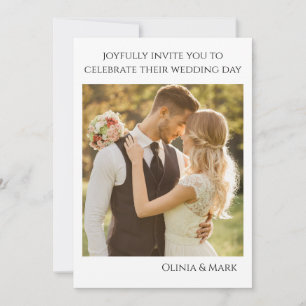 Customized Modern Floral Lace Wedding Invitation