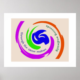 Customized Modern Motivational Abstract Artwork Poster