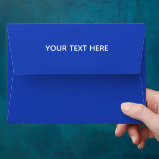 Customized Modern Stylish Minimal Wedding Blue Envelope