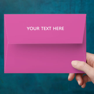 Customized Modern Stylish Minimal Wedding Pink  Envelope