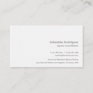 Customized Modern White Professional Squared Business Card