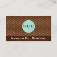 Customized Monogram Business Cards