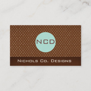Customized Monogram Business Cards