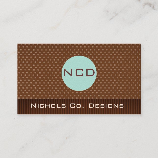 Customized Monogram Business Cards (Front)