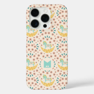 Customized Monogram Floral Unicorn on the moon iPhone 16 Pro Case