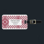 Customized Monogram Nordic Baltic Latvian Pattern Luggage Tag<br><div class="desc">This beautiful Customized Monogram Nordic Baltic Latvian Pattern will add a pop of colour to your luggage,  and will match this personalized luggage  
http://www.zazzle.com/customized_monogram_nordic_baltic_latvian_pattern_luggage-256635455255160908</div>
