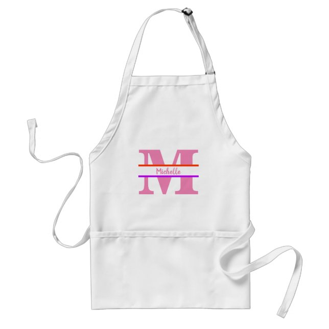 Customized monogram standard apron (Front)