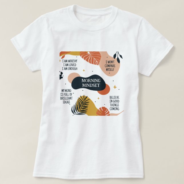 CUSTOMIZED MOTIVATIONAL QUOTES ABSTRACT  T-Shirt (Design Front)