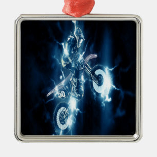 Customized Motocross Metal Ornament
