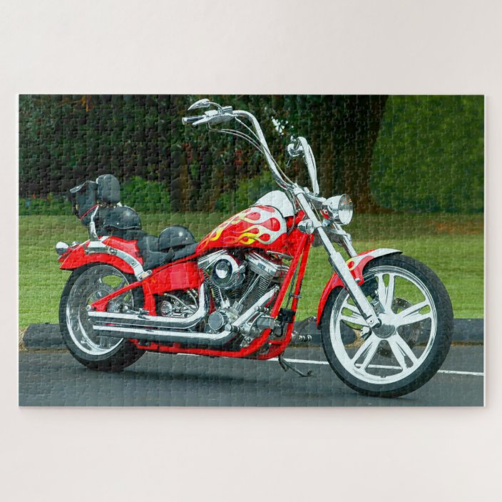 Customized Motorcycle Jigsaw Puzzle | Zazzle.ca