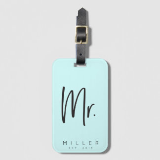 Customized MR. Luggage tag
