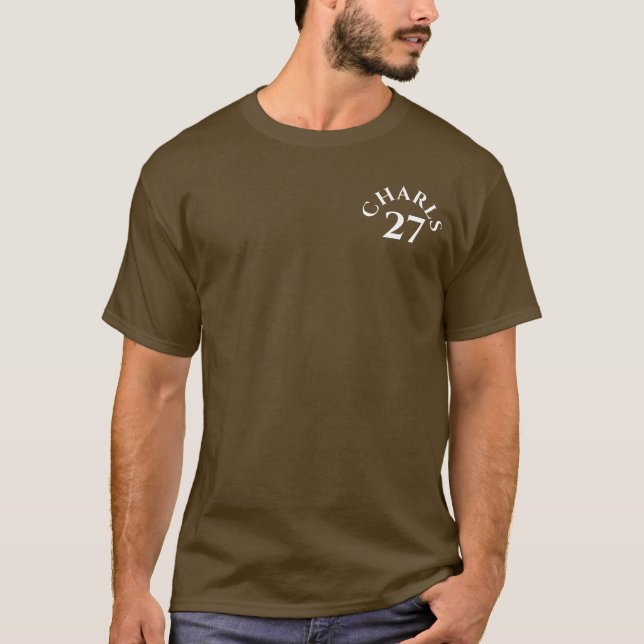 Customized Name and Number T-Shirt (Front)