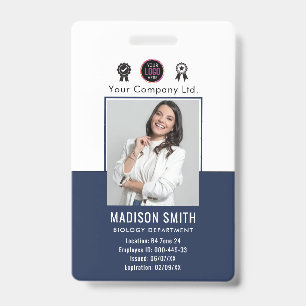 Customized Name and Photo   Company Security Badge