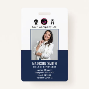 Customized Name and Photo   Company Security Badge