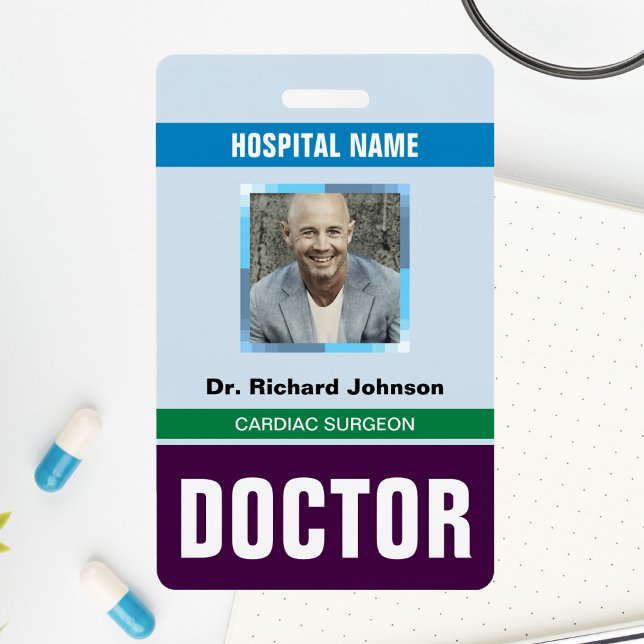 Customized Name and Photo | Doctor ID Card Badge (Creator Uploaded)