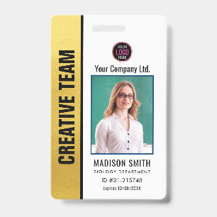 Customized Name and Photo    ID Card Badge