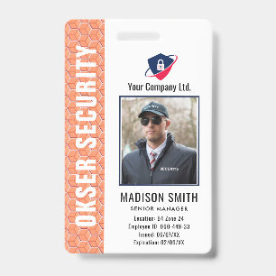 Customized Name and Photo ID Card Badge