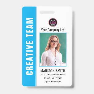Customized Name and Photo    ID Card Badge