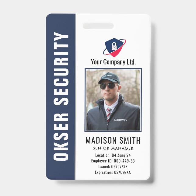 Customized Name and Photo |  ID Card Badge (Front)