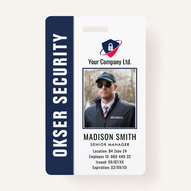 Customized Name and Photo |  ID Card Badge (Front)