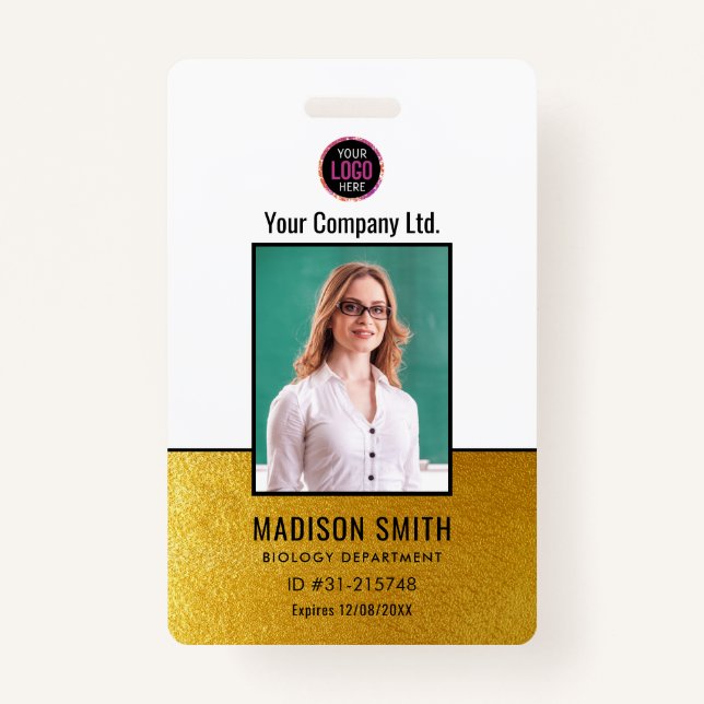 Customized Name and Photo | ID Card Badge (Front)