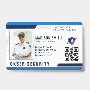 Customized Name and Photo   Security ID Card  Badg Badge