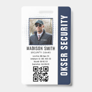 Customized Name and Photo    Security ID Card  Badge