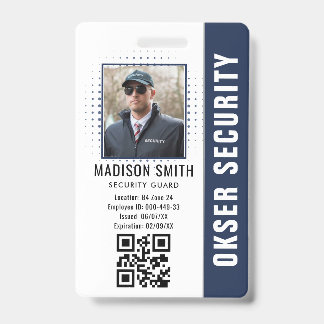 Customized Name and Photo |  Security ID Card  Badge