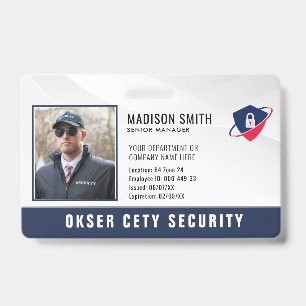 Customized Name and Photo   Security ID Card  Badge