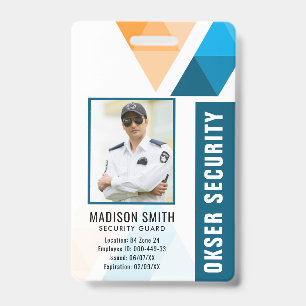 Customized Name and Photo    Security ID Card  Badge