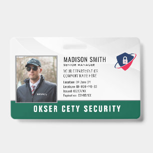 Customized Name and Photo   Security ID Card  Badge