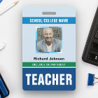 Customized Name and Photo | Teacher ID Card