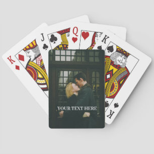 CUSTOMIZED NAME FULL VERTICAL PHOTO SCRIPT TEXT    PLAYING CARDS