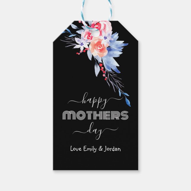 Customized name Mothers day  Gift Tags (Front)