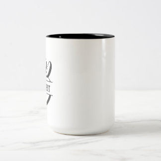 Customized name mug-Initials-Holiday gift Two-Tone Coffee Mug