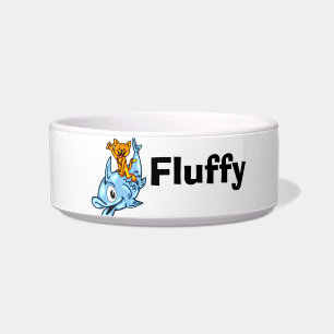 Customized Name Pet Cat Bowls