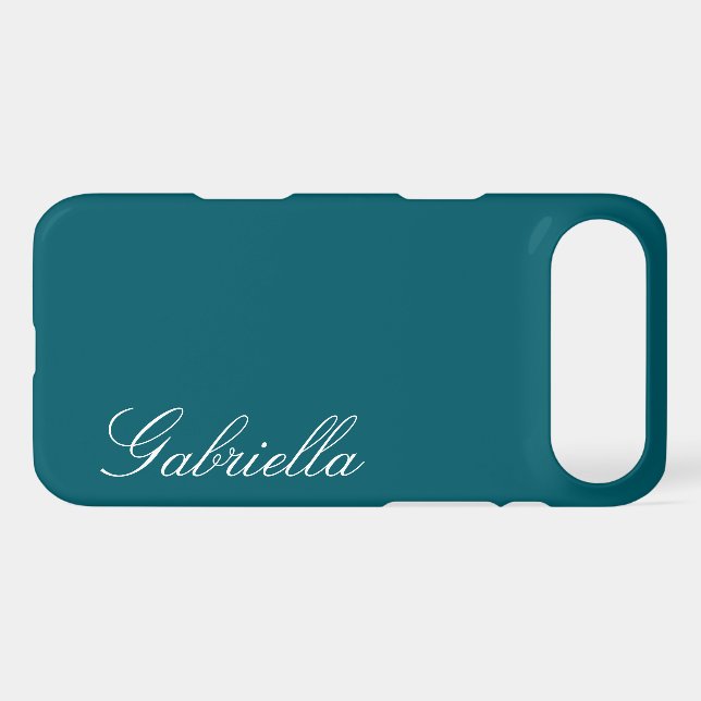 Customized Name Simple Stylish Modern Minimal Mono (Verso (Horizontal))