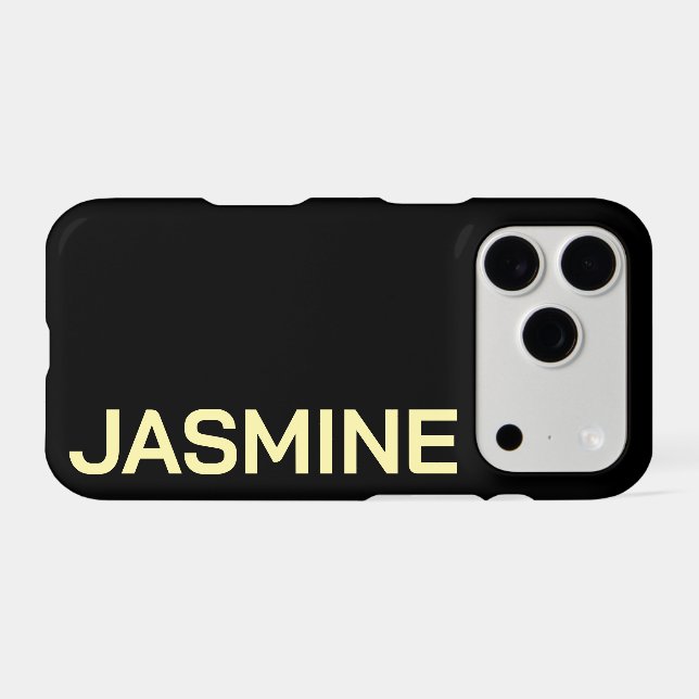 Customized Name Stylish Minimal Monogram Modern (Back Horizontal)