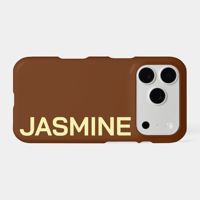 Customized Name Stylish Minimal Monogram Modern (Back Horizontal)