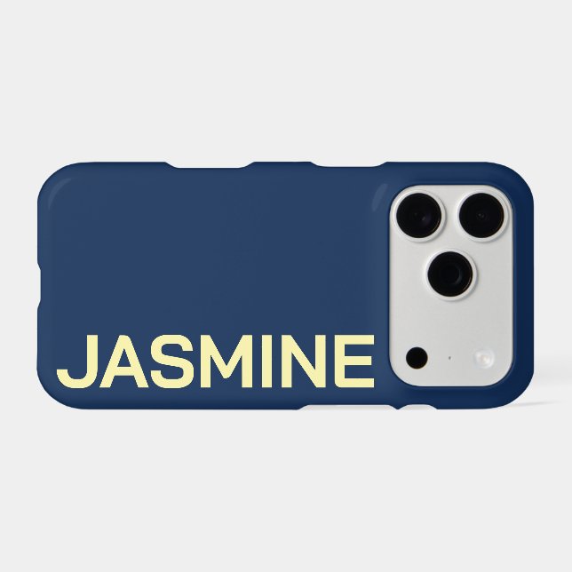Customized Name Stylish Minimal Monogram Modern (Back Horizontal)