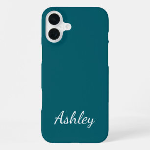 Customized Name Stylish Modern Elegant Minimalist iPhone 16 Plus Case