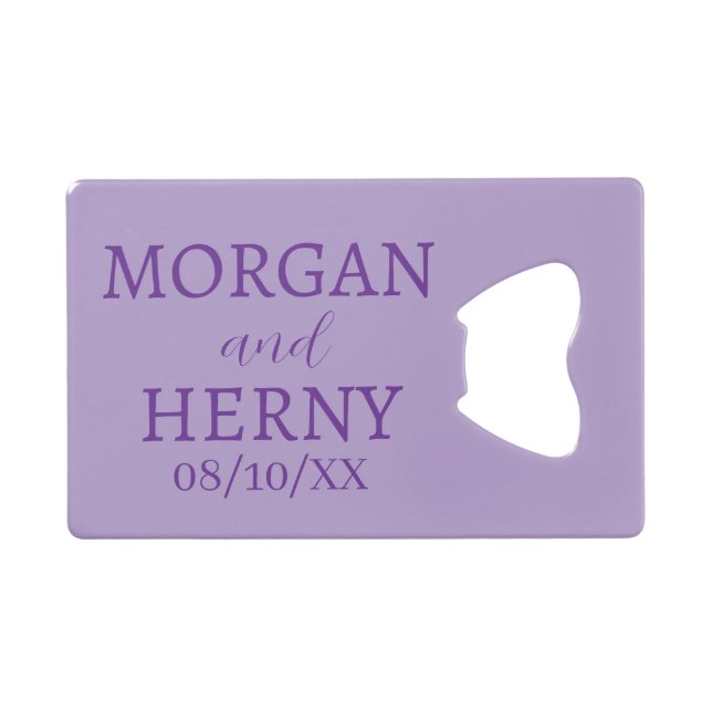 CUSTOMIZED NAME STYLISH MODERN WEDDING  (Devant (Horizontal))