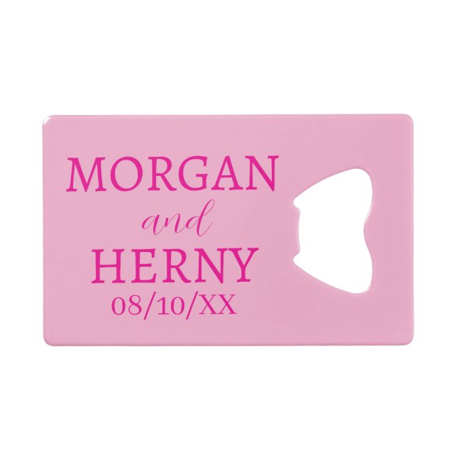 CUSTOMIZED NAME STYLISH MODERN WEDDING  (Devant (Horizontal))