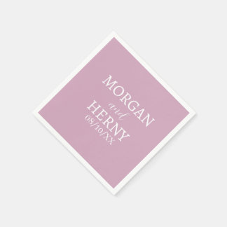 CUSTOMIZED NAME STYLISH MODERN WEDDING NAPKIN