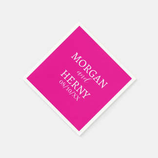 CUSTOMIZED NAME STYLISH MODERN WEDDING NAPKIN