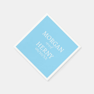 CUSTOMIZED NAME STYLISH MODERN WEDDING NAPKIN