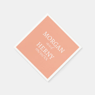 CUSTOMIZED NAME STYLISH MODERN WEDDING NAPKIN