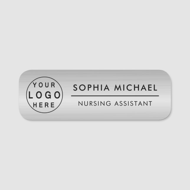 Customized Name Tag with Employee Logo (Front)