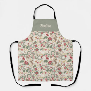Customized Name Very Merry Christmas Apron